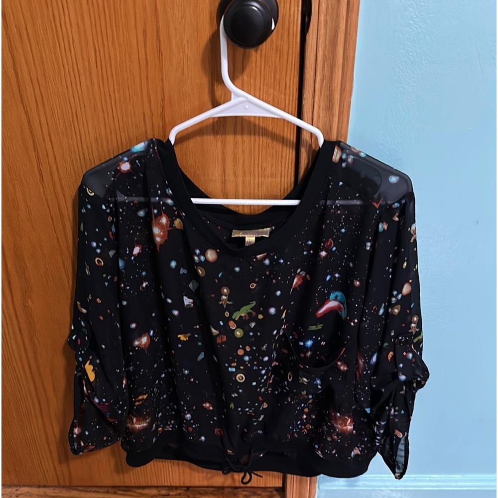 Vera Wang Galaxy Crop Top